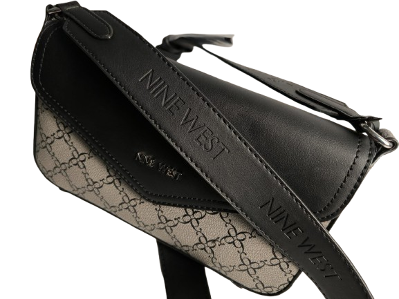 Crossbody Nine West Gris & Negro