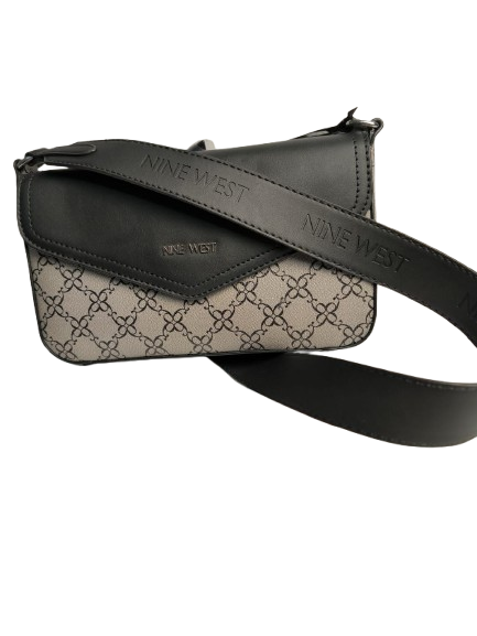 Crossbody Nine West Gris & Negro